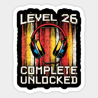 Level 26 complete unlocked Sticker